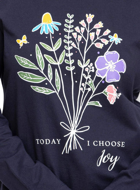 Indigo Printed Long - Sleeve Design 17 - Khotwh